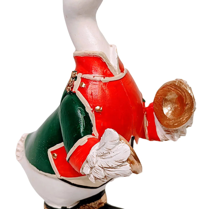 Duck Nutcracker Holding Symbols