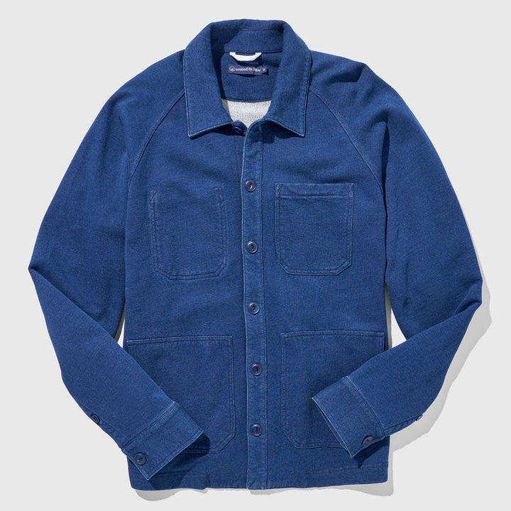 Organic Indigo Knit Chore Coat