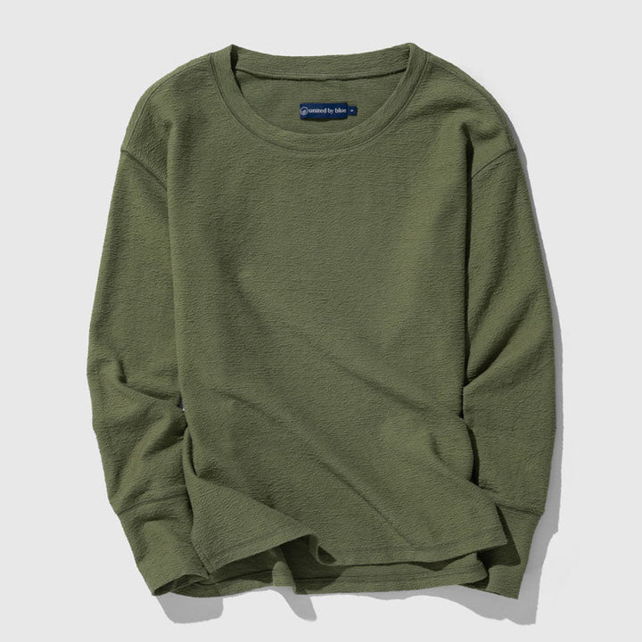 EcoKnit™ Textured Long-Sleeve Tee