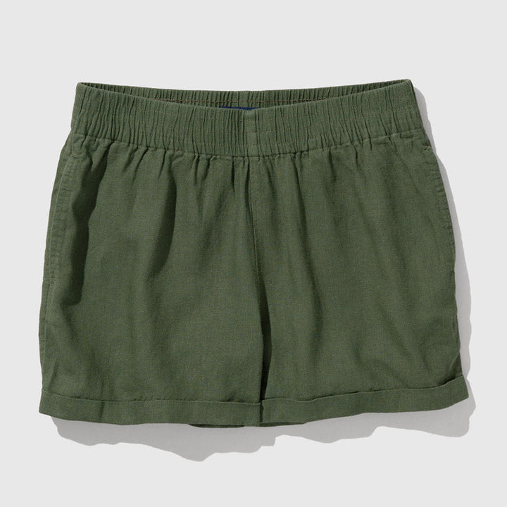 Linen Pull-On Short