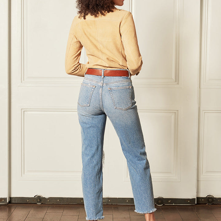 Tommy High-Rise Straight Jeans