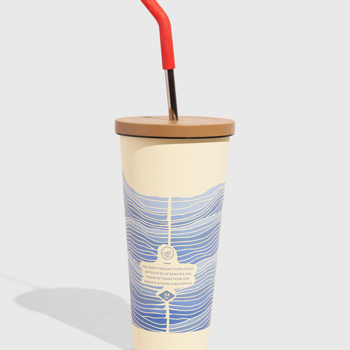 24 oz Insulated Steel Straw Tumbler