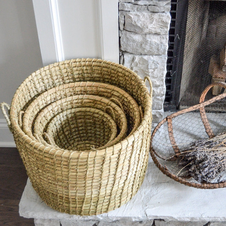 Nested Grass Basket Sets