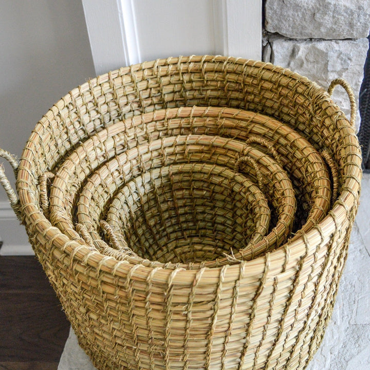 Nested Grass Basket Sets