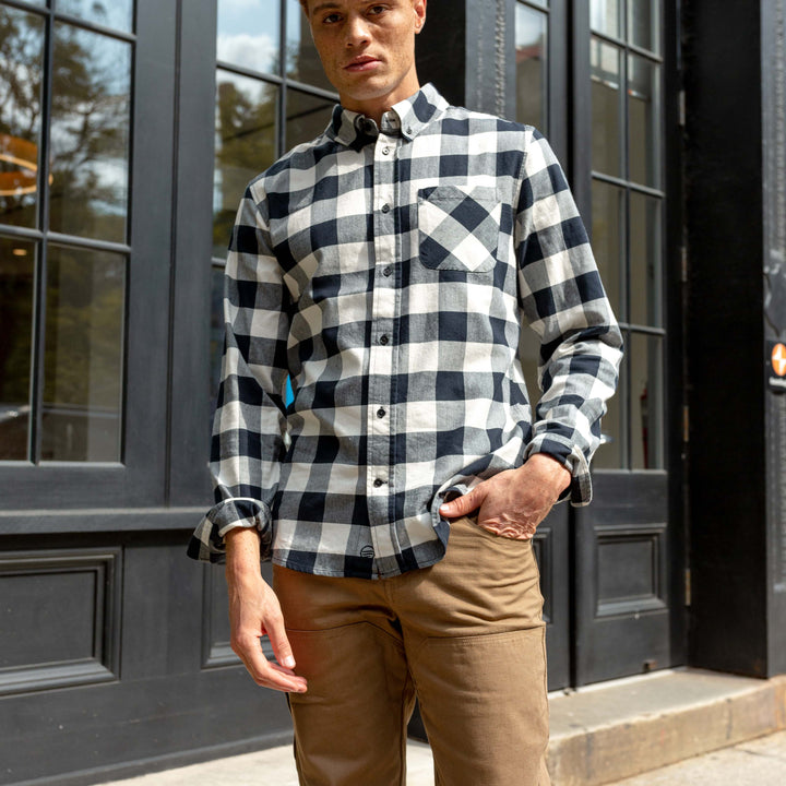 Organic Plaid Button Down