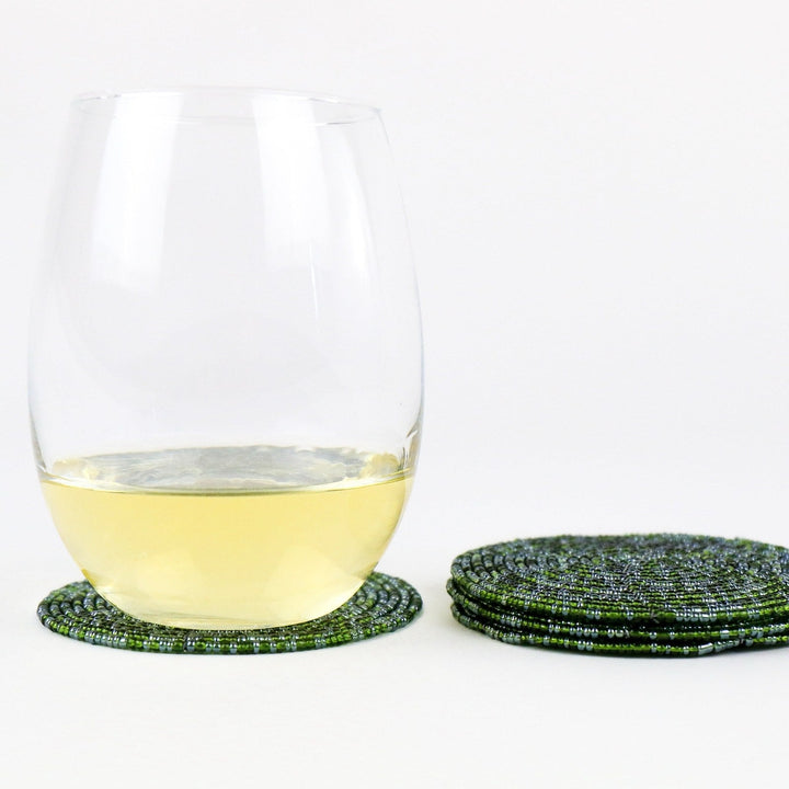 Beaded Coasters Set of 4