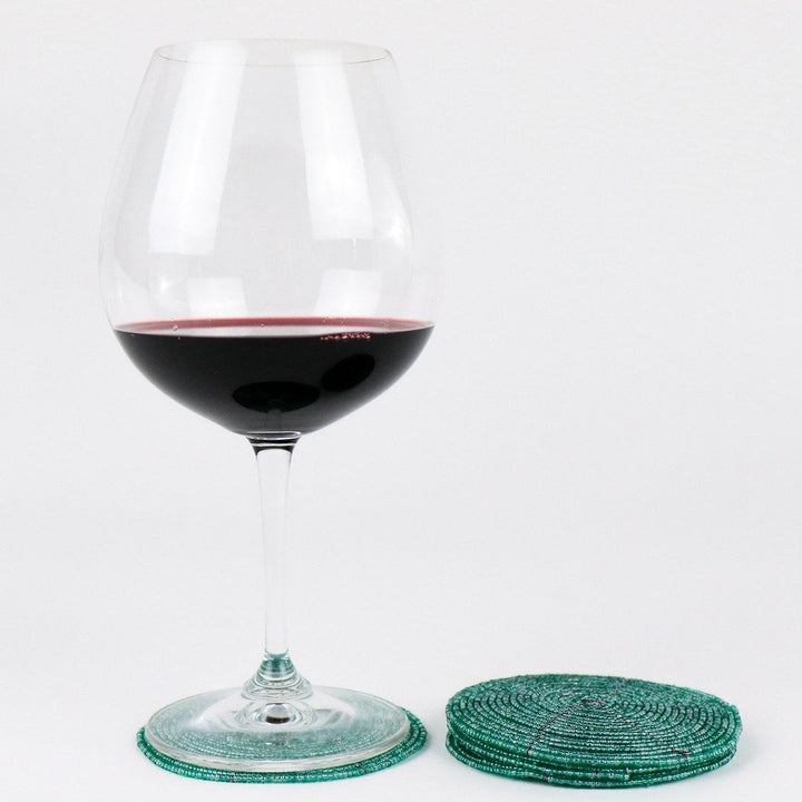 Beaded Coasters Set of 4