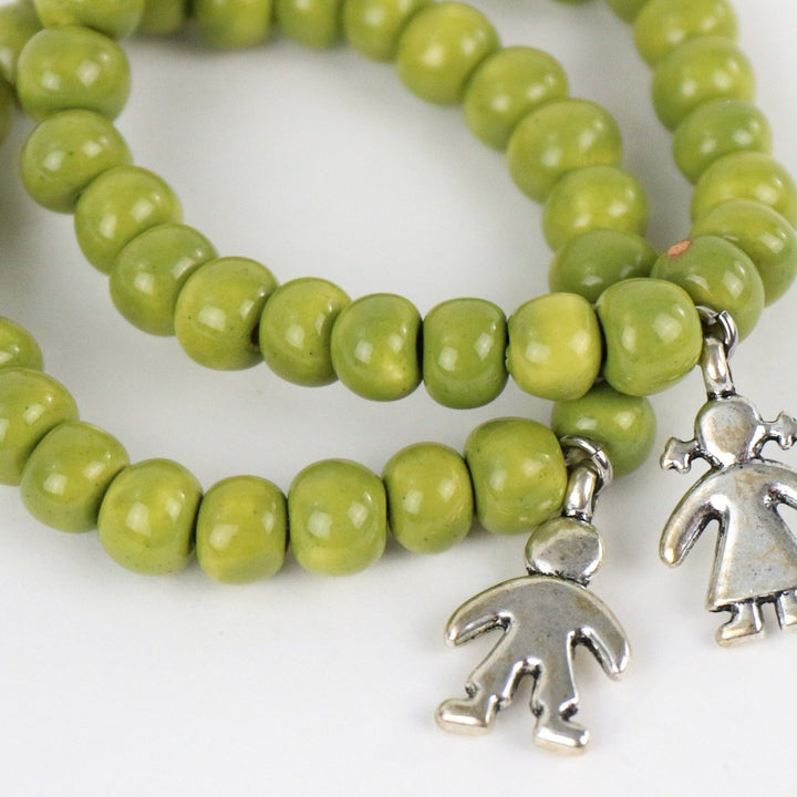 SwaziMUD™ Green Charm Bracelet