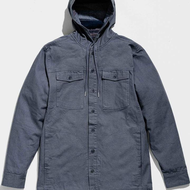 Flannel-Lined Hooded Chore Coat