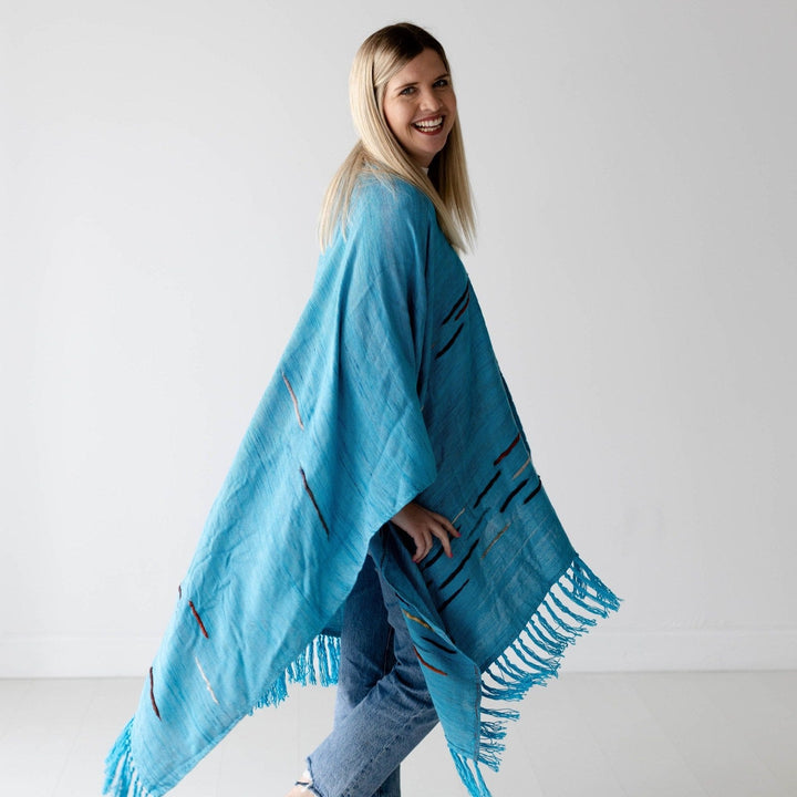 Tsandza Poncho- Bamboo with Mohair