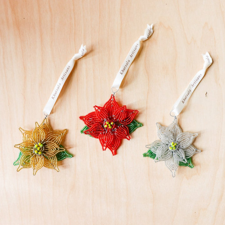 Poinsettia Ornaments