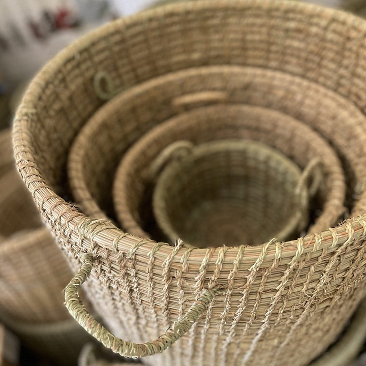 Nested Grass Basket Sets