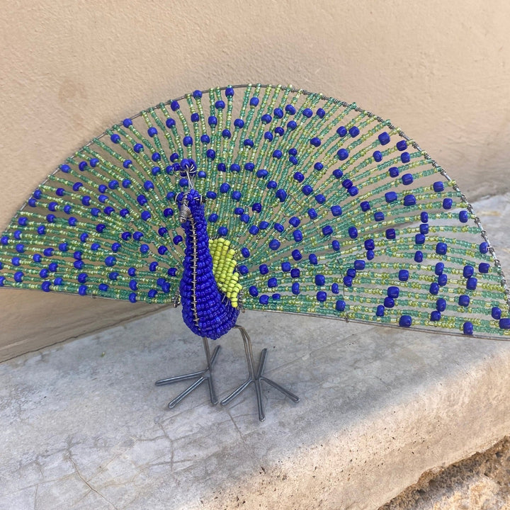 Beaded Peacock