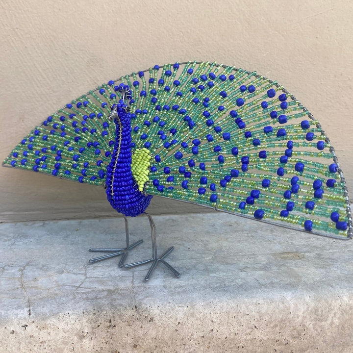 Beaded Peacock