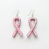 Breast Cancer Ribbon Earrings