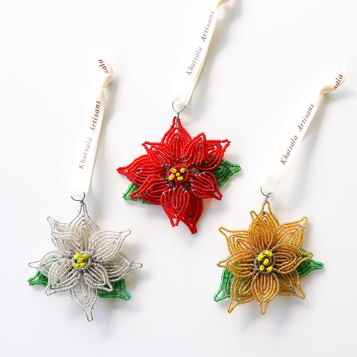 Poinsettia Ornaments