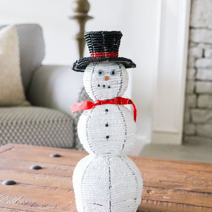 Beaded Snowman