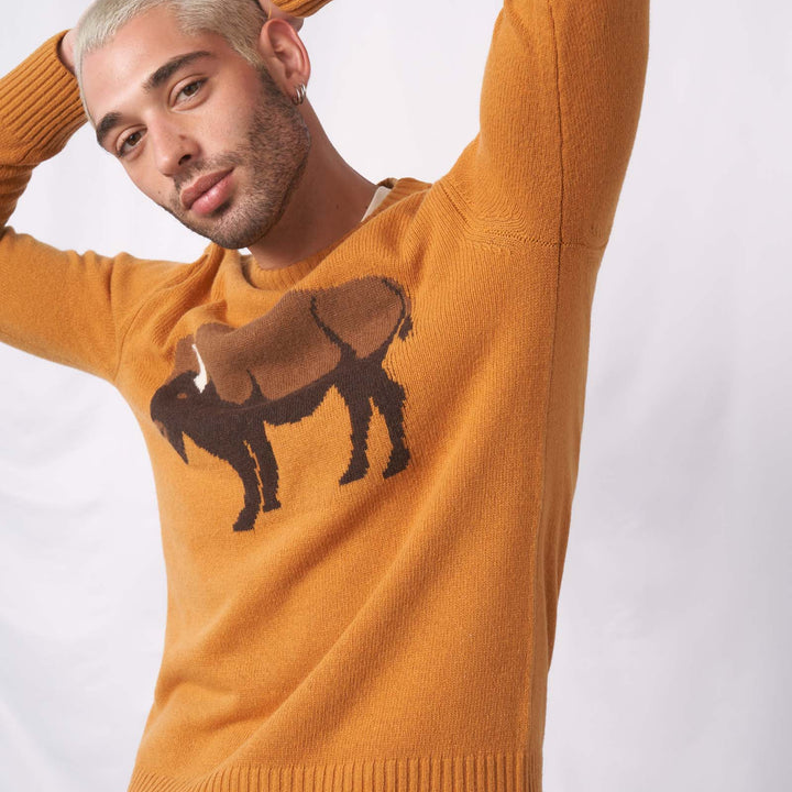 Recycled Bison Sweater