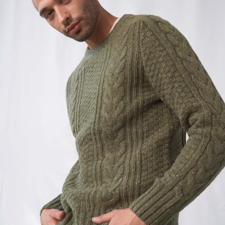 Recycled Nepped Fisherman Sweater