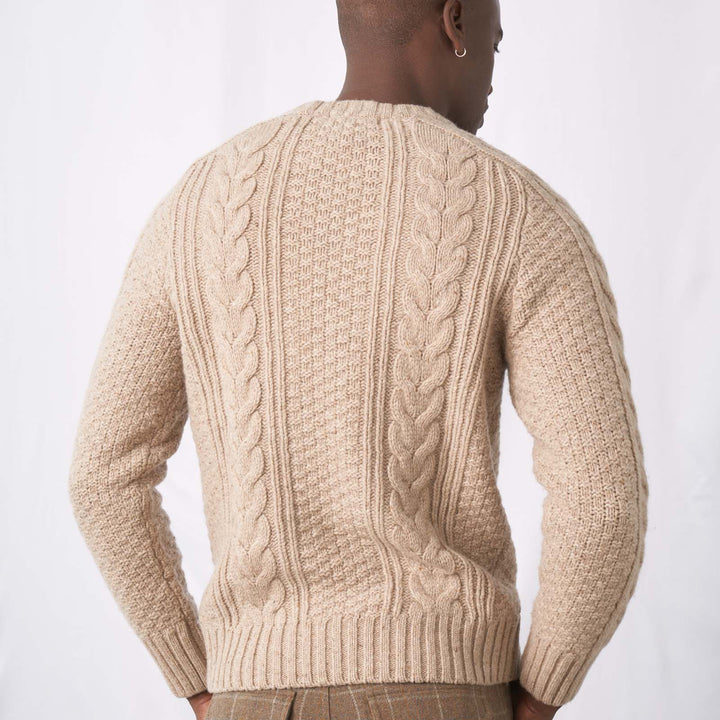 Recycled Nepped Fisherman Sweater