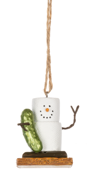 Smores Christmas Pickle Ornament