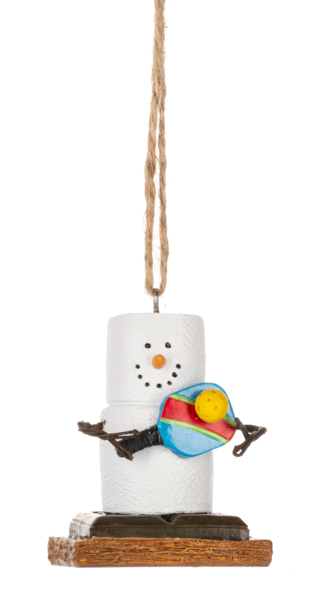 Smores Pickle Ball Player Ornament