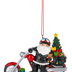 Santa On a Motorcycle Chopper Ornament