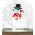 LED Light Up Snowman Figurine