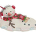 Melting Snowman Ornament Wearing Red Ear Muffs