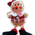 Plush Girl Gingerbread with Red Plaid Hair Bow