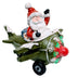 Light Up Santa In Airplane - Propeller Lights Up With Christmas Trees & Merry Christmas