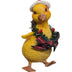 Christmas Duck Ornament Wearing Red Santa Hat