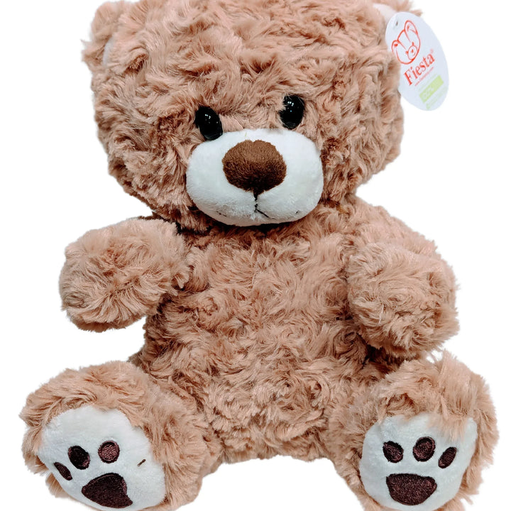 Plush Light Brown Paw Print Bear