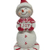 Peppermint Cookie Snowman Figurine Joy Sign