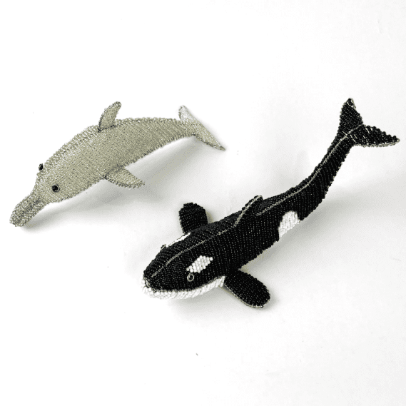 Beaded Orca Whale