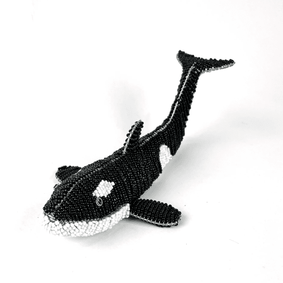 Beaded Orca Whale