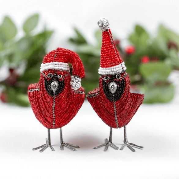 Beaded Christmas Cardinal