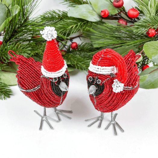 Beaded Christmas Cardinal