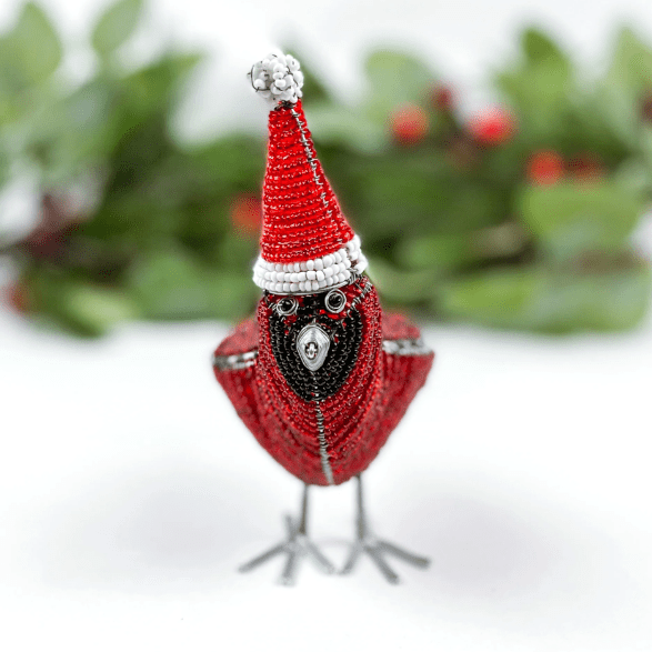 Beaded Christmas Cardinal