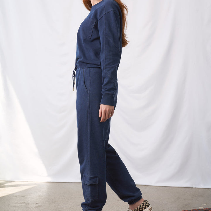 Organic Indigo Utility Sweatpant