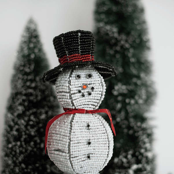 Beaded Snowman