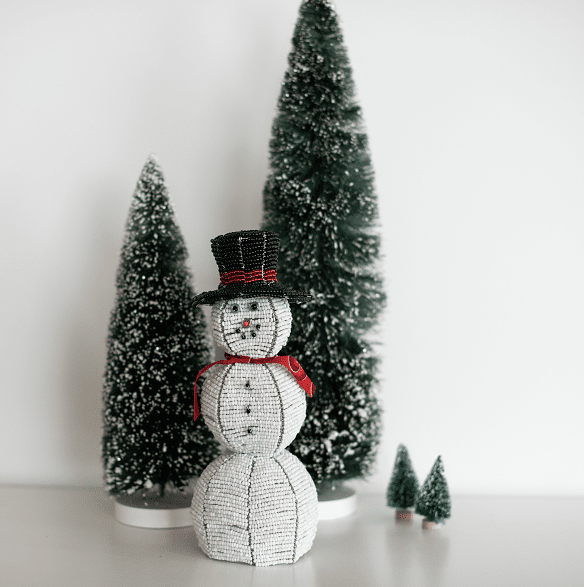 Beaded Snowman