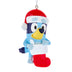 Bluey Ornament Wearing Santa Hat & Holding Red Stocking