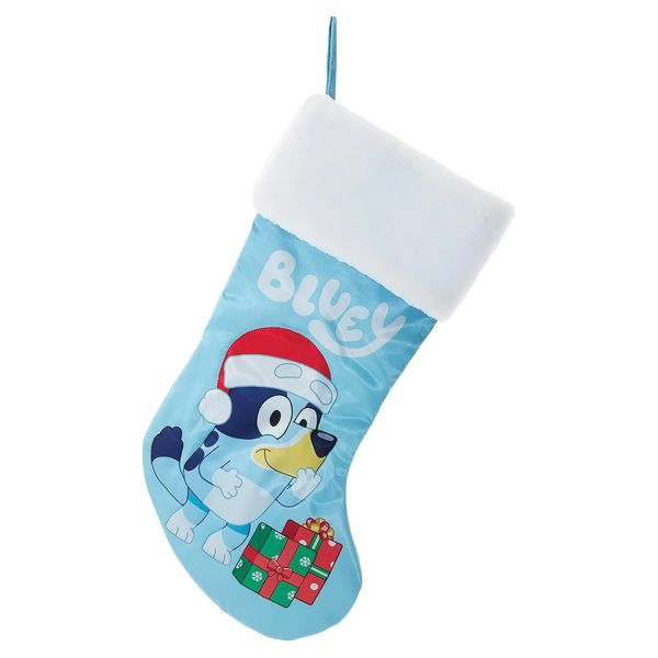 Plush Christmas Bluey Stocking With Christmas Gifts