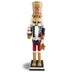 Wooden Gingerbread Nutcracker Holding Cupcakes & Gingerbread Cookie