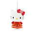 Hello Kitty Gingerbread Ornament with Red Bow & Peppermint Candy