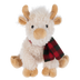 Plush Hennie Highland Cow with Red/Green Scarf