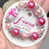 Kids Ballerina Princess Painted Beaded Bracelet