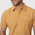 Men's All-day Chambray Short Sleeve Plaid Button Down