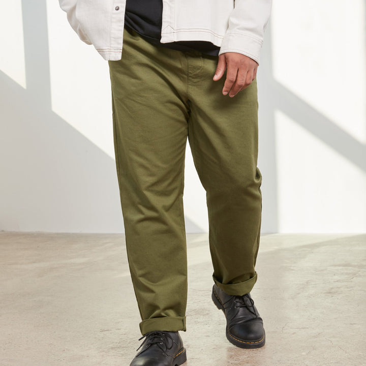 Natural Canvas Pull-On Chino